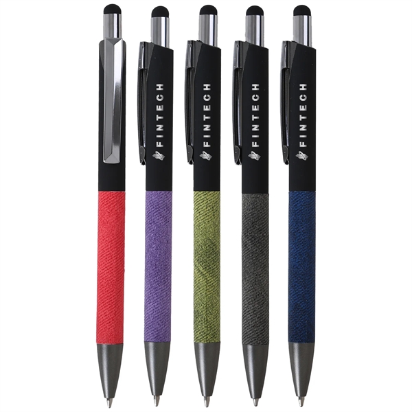 EcoMetal Denim Stylus Pen provides sustainable style with recycled materials that... from ASI 61966 HPG / Hub Pen