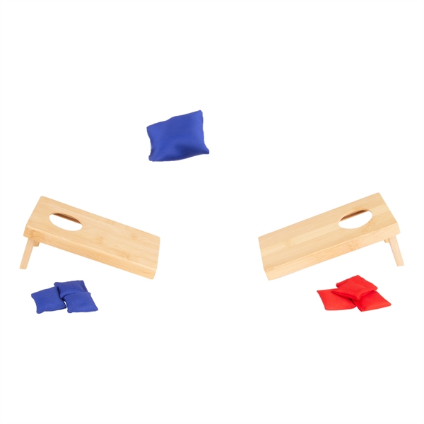 This Mini Cornhole Set instantly adds fun and comradery to any... from ASI 46755 Cosmo Promos