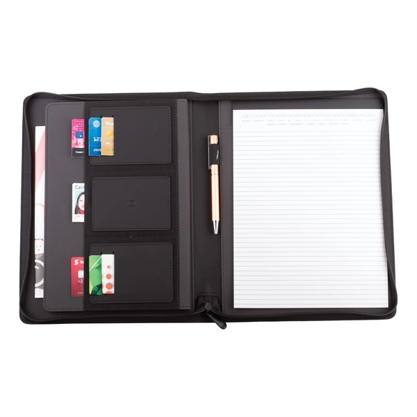 Zippered Executive Portfolio. Hidden external pocket.... from ASI 46755 Cosmo Promos