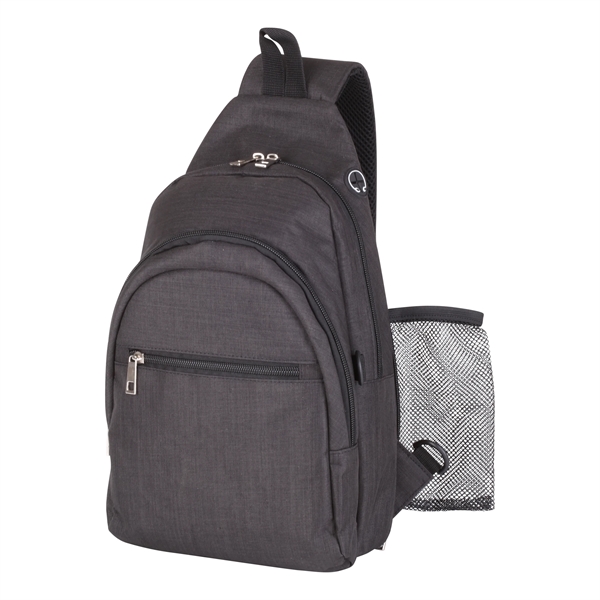 Torrent Crossbody Sling Bag. Premium padded, adjustable crossbody strap for max... from ASI 46755 Cosmo Promos