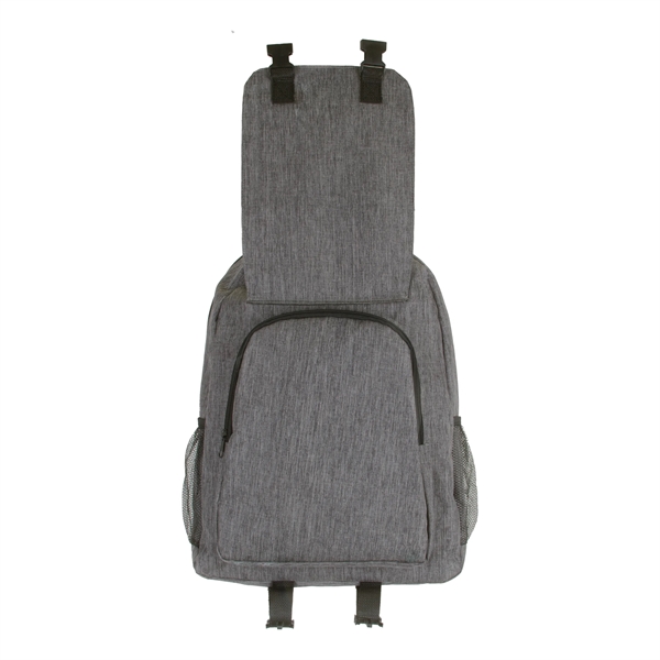 Scout Heathered Backpack. Spacious main zippered compartment.... from ASI 46755 Cosmo Promos