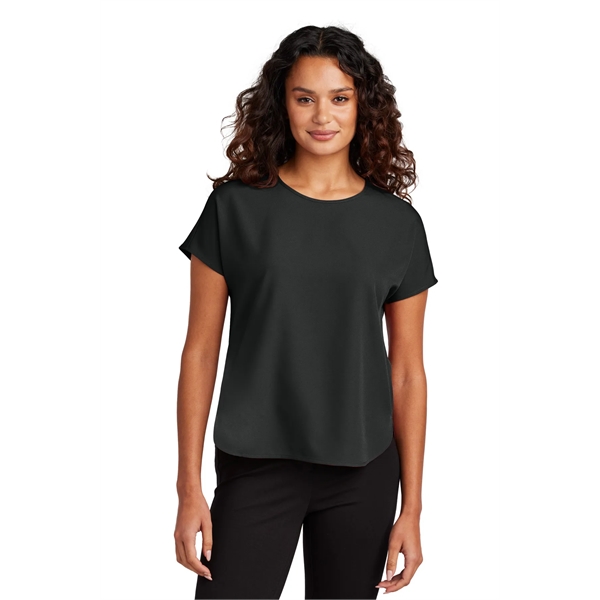 Mercer+Mettle Women's Stretch Crepe Crew... from ASI 84863 SanMar