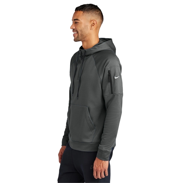 Nike Therma-FIT Pocket 1/4-Zip Fleece Hoodie... from ASI 84863 SanMar