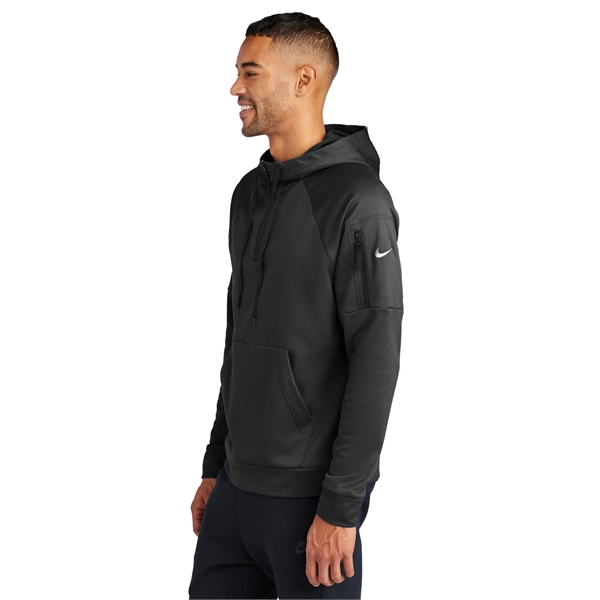 Nike Therma-FIT Pocket 1/4-Zip Fleece Hoodie... from ASI 84863 SanMar