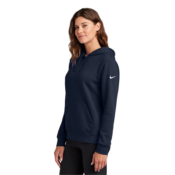 Nike Ladies Club Fleece Sleeve Swoosh Pullover Hoodie... from ASI 84863 SanMar