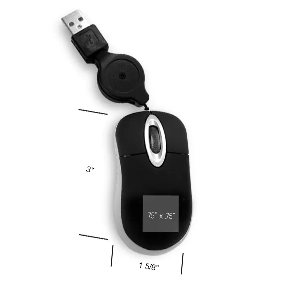 Versatile mouse with retractable 27" USB cord for flexibility, 800 dpi... from ASI 90154 Sunjoy Group Inc