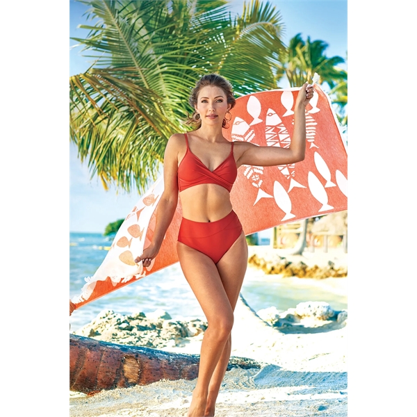 Picture your logo on these elegant tropical fish stock design towels.... from ASI 91605 Towel Specialties