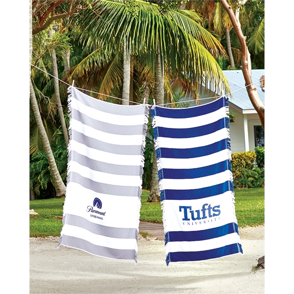 Stripes straight ahead. Fringes on the side! We reinvented the classic... from ASI 91605 Towel Specialties