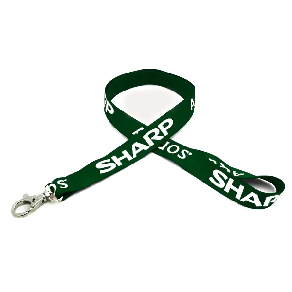 35" x 5/8" flat ribbed polyester lanyard with deluxe swivel hook... from ASI 30250 AZX Sport USA