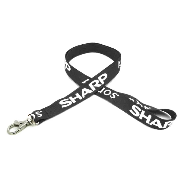 35" x 5/8" flat ribbed polyester lanyard with deluxe swivel hook... from ASI 30250 AZX Sport USA