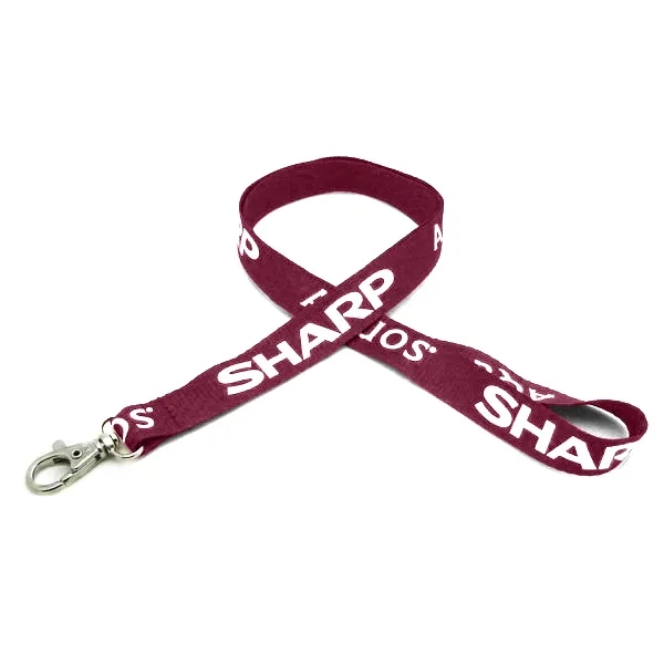 35" x 5/8" flat ribbed polyester lanyard with deluxe swivel hook... from ASI 30250 AZX Sport USA