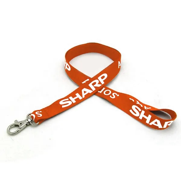 35" x 5/8" flat ribbed polyester lanyard with deluxe swivel hook... from ASI 30250 AZX Sport USA