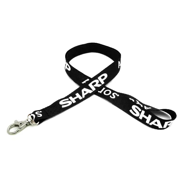 35" x 5/8" flat ribbed polyester lanyard with deluxe swivel hook... from ASI 30250 AZX Sport USA