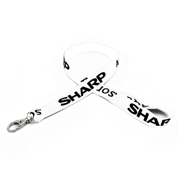 35" x 5/8" flat ribbed polyester lanyard with deluxe swivel hook... from ASI 30250 AZX Sport USA