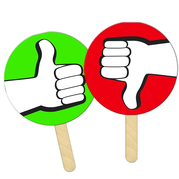 Circle/Round Mini Sandwich Hand Fan... from ASI 67620 Lion Circle Corp