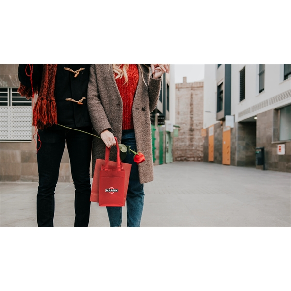 8" x 11" x 7" sectioned non-woven wine tote. Holds up... from ASI 30250 AZX Sport USA