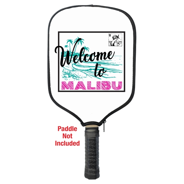 Custom Sublimated Pickleball Paddle Cover. Printed in a Union Shop... from ASI 62635 Inno-Vative Solutions Grp LTD