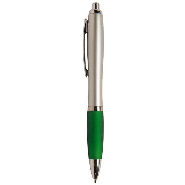 5 1/2" x 7/16" retractable pen with soft rubber grip, clip... from ASI 52840 Evans Manufacturing