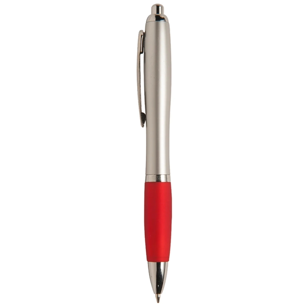 5 1/2" x 7/16" retractable pen with soft rubber grip, clip... from ASI 52840 Evans Manufacturing