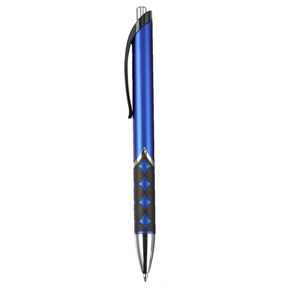 Retractable ballpoint pen with matte metallic colored barrel.... from ASI 52840 Evans Manufacturing