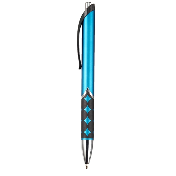 Retractable ballpoint pen with matte metallic colored barrel.... from ASI 52840 Evans Manufacturing