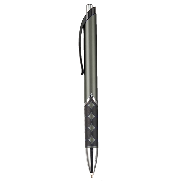 Retractable ballpoint pen with matte metallic colored barrel.... from ASI 52840 Evans Manufacturing