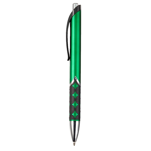 Retractable ballpoint pen with matte metallic colored barrel.... from ASI 52840 Evans Manufacturing