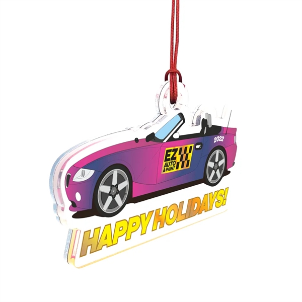 Full color acrylic ornaments with mirror backing.... from ASI 72521 Morris Magnets / Laser Cuts