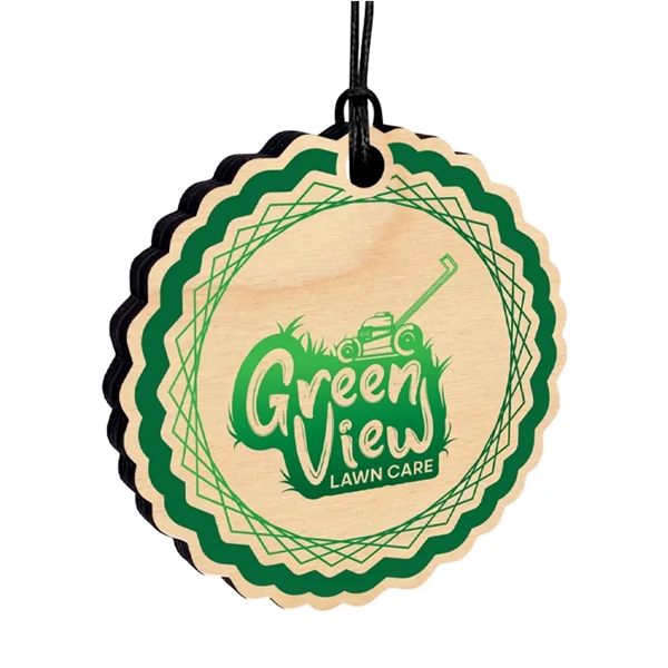 1/4" thick birch wood ornament with a ultra vivid imprint and... from ASI 72521 Morris Magnets / Laser Cuts