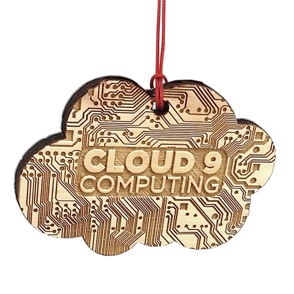 1/4" thick birch wood ornament with a laser etched graphic and... from ASI 72521 Morris Magnets / Laser Cuts