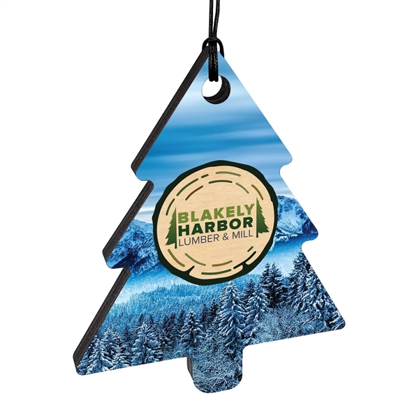 1/4" recycled wooden Christmas ornament.... from ASI 72521 Morris Magnets / Laser Cuts