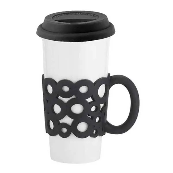 16 oz. unce single wall tumbler with silicone lid and handle.... from ASI 57800 Gordon Sinclair / Gordon Sinclair®