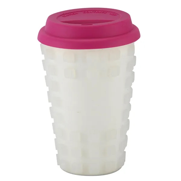 16 ounce ceramic tumbler with silicone sleeve and snap-on sipping lid.... from ASI 57800 Gordon Sinclair / Gordon Sinclair®