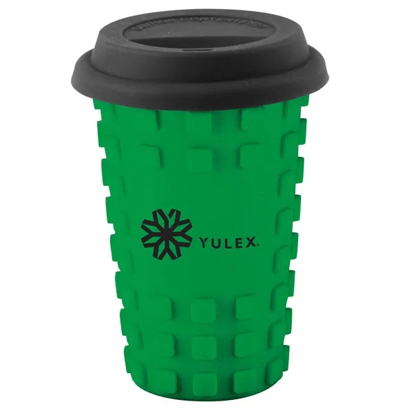 16 ounce ceramic tumbler with silicone sleeve and snap-on sipping lid.... from ASI 57800 Gordon Sinclair / Gordon Sinclair®