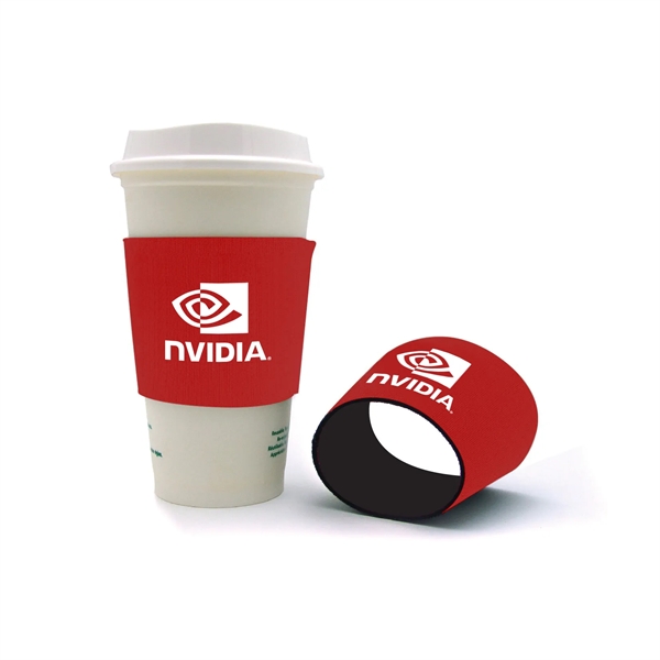 4.5" x 2.75" neoprene coffee cozy. Assembled in the USA.... from ASI 30250 AZX Sport USA
