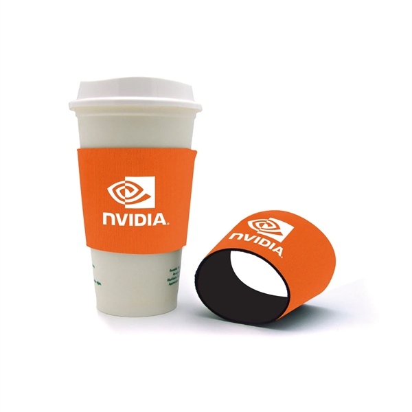 4.5" x 2.75" neoprene coffee cozy. Assembled in the USA.... from ASI 30250 AZX Sport USA