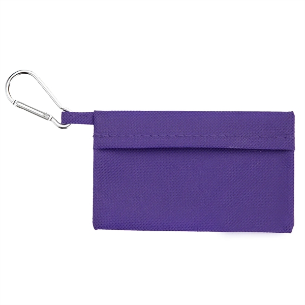 First aid kit with attached carabiner made of non-woven polypropylene containing... from ASI 52840 Evans Manufacturing