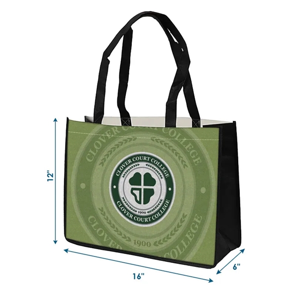 The 16x12x6 Reusable PET Non-Woven Tote Bag is thoughtfully designed and... from ASI 91411 Toddy Gear