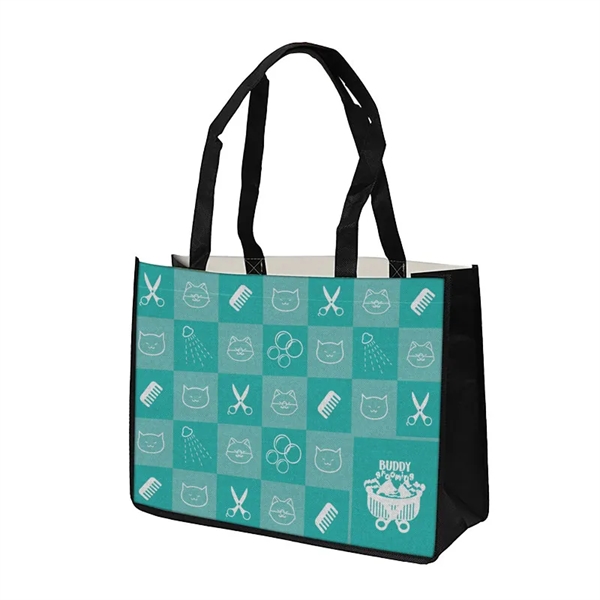 The 16x12x6 Reusable PET Non-Woven Tote Bag is thoughtfully designed and... from ASI 91411 Toddy Gear