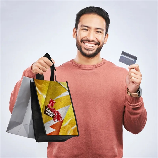 The 8x10x4 Reusable PET Non-Woven Tote Bag is thoughtfully designed for... from ASI 91411 Toddy Gear