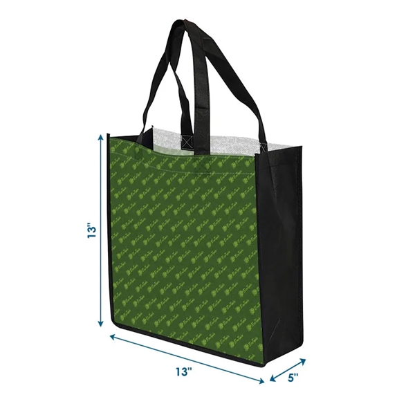 The 13x13x5 Reusable PET Non-Woven Tote Bag is thoughtfully designed for... from ASI 91411 Toddy Gear