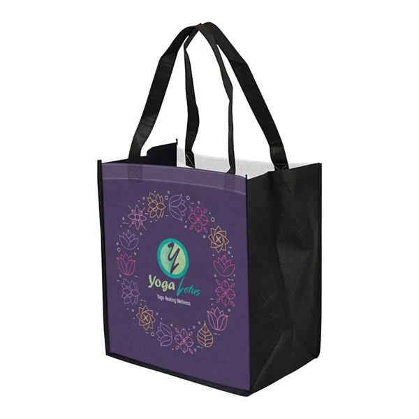 The 12x13x8 Reusable PET Non-Woven Tote Bag is thoughtfully designed for... from ASI 91411 Toddy Gear