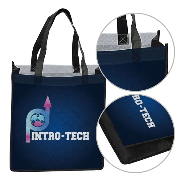 The 12x13x8 Reusable PET Non-Woven Tote Bag is thoughtfully designed for... from ASI 91411 Toddy Gear