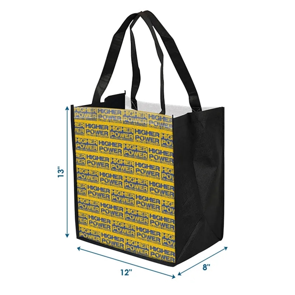 The 12x13x8 Reusable PET Non-Woven Tote Bag is thoughtfully designed for... from ASI 91411 Toddy Gear