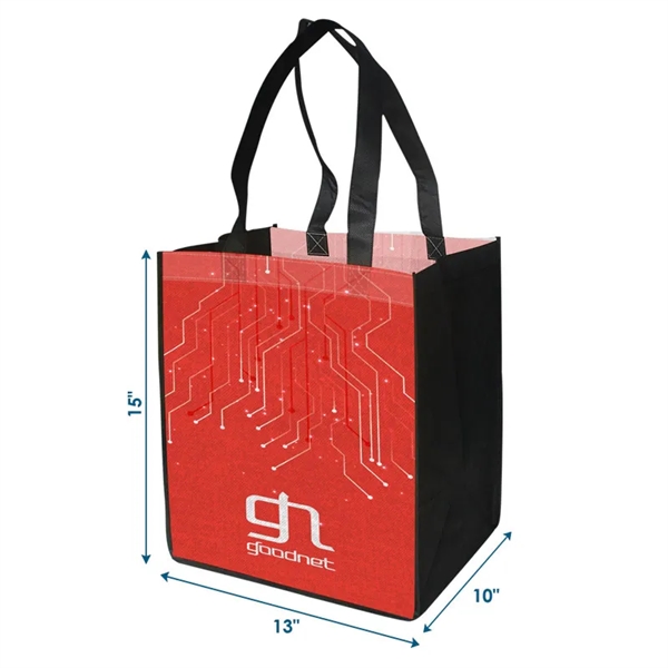 The 13x15x10 Reusable PET Non-Woven Tote Bag is thoughtfully designed for... from ASI 91411 Toddy Gear