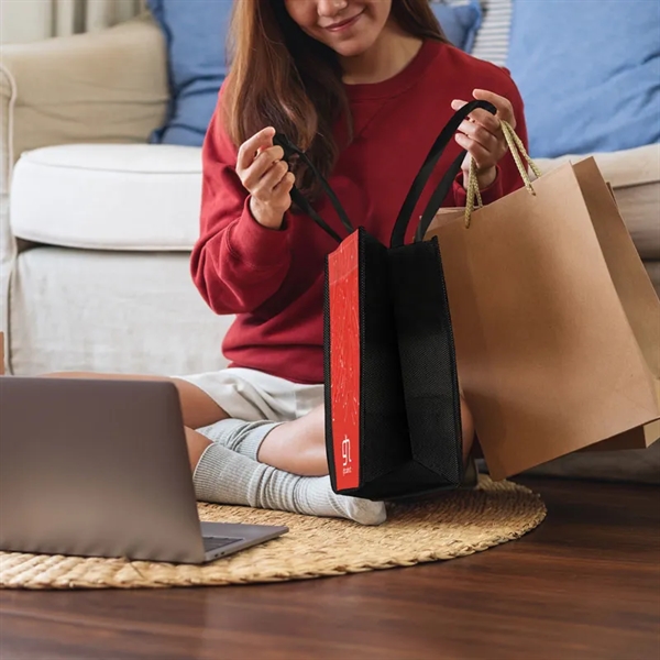 The 13x15x10 Reusable PET Non-Woven Tote Bag is thoughtfully designed for... from ASI 91411 Toddy Gear