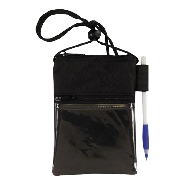 Badge holder with zipper top opening.... from ASI 31517 Admart Products / Admart Line