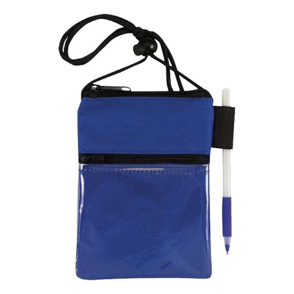 Badge holder with zipper top opening.... from ASI 31517 Admart Products / Admart Line