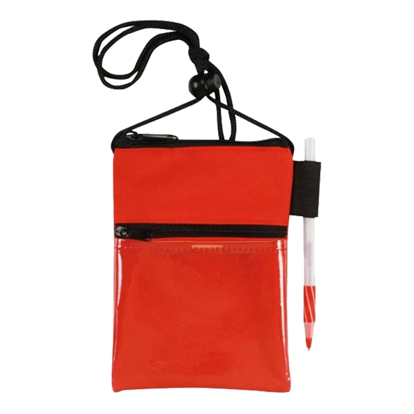 Badge holder with zipper top opening.... from ASI 31517 Admart Products / Admart Line