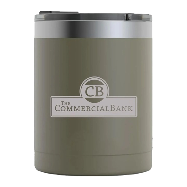 RTIC 12 ounce ringed stainless steel lowball tumbler. Individually boxed.... from ASI 74601 Calico
